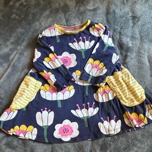 Mini Boden Navy Floral Kids Dress
